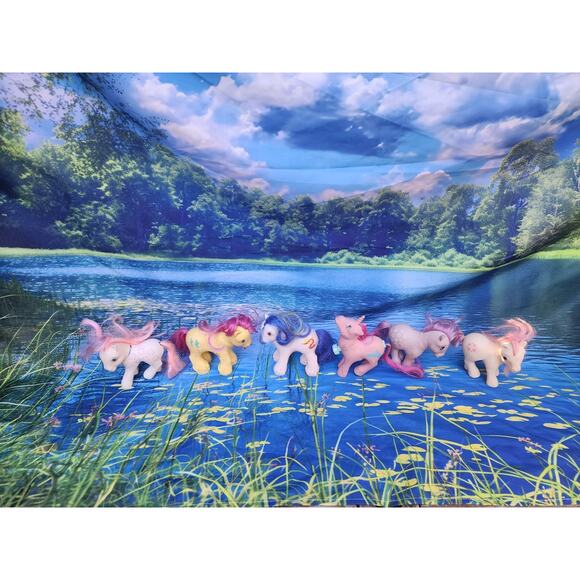 (6) Vintage My Little Pony G1 Lot Hong Kong 1980s Tex, Chief, Dance N Prance